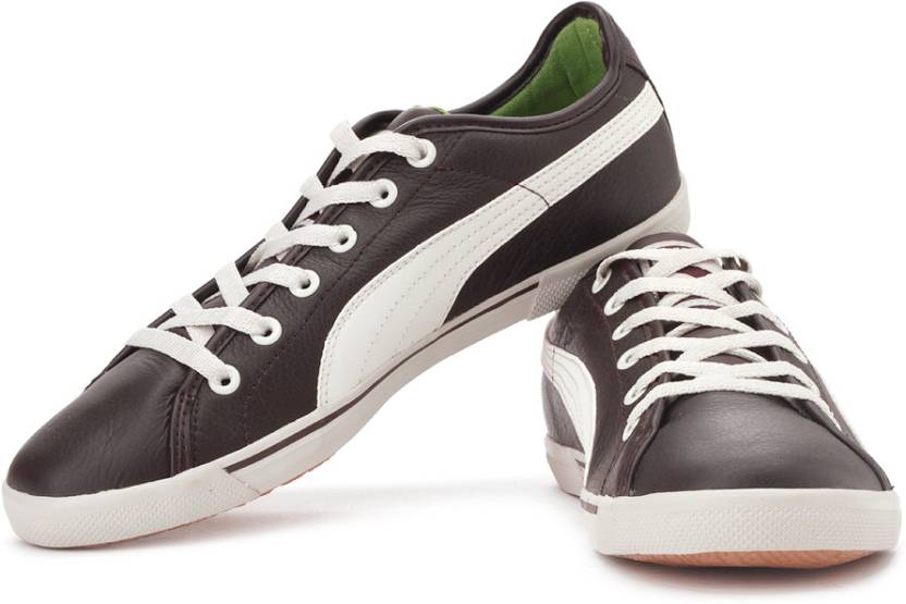 Aumentar rojo Tormenta PUMA Benecio Leather Sneakers For Men - Buy Black Coffee, Silver Birch  Color PUMA Benecio Leather Sneakers For Men Online at Best Price - Shop  Online for Footwears in India | Flipkart.com