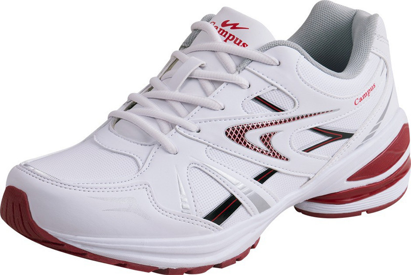 Campus shoes white and red clearance