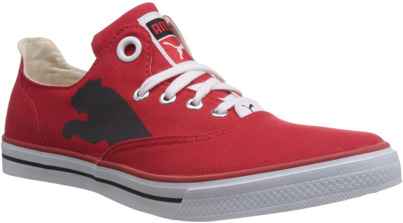 PUMA Canvas Shoes For Men - Buy Red 