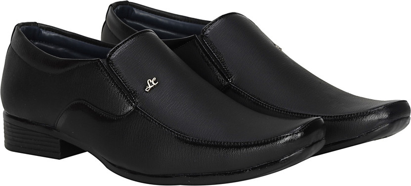 kraasa black formal shoes