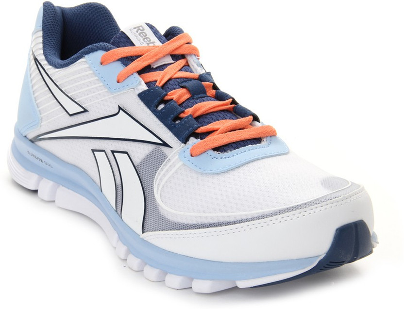 REEBOK Sublite Duo Rush Running Shoes For Women - Buy White, Denim, Blue,  Coral Color REEBOK Sublite Duo Rush Running Shoes For Women Online at Best  Price - Shop Online for Footwears
