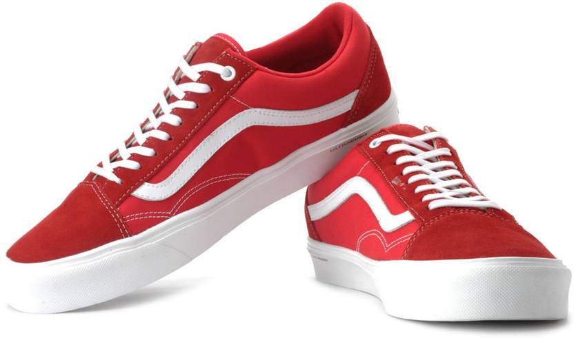 vans old skool red canvas vans old skool red canvas