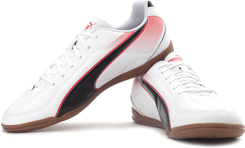 White puma indoor soccer shoes clearance