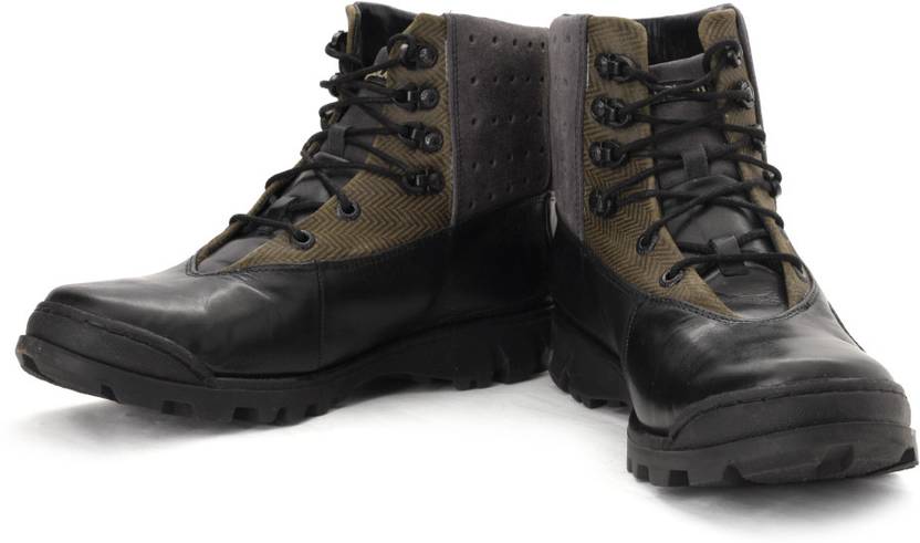 flipkart leather boots