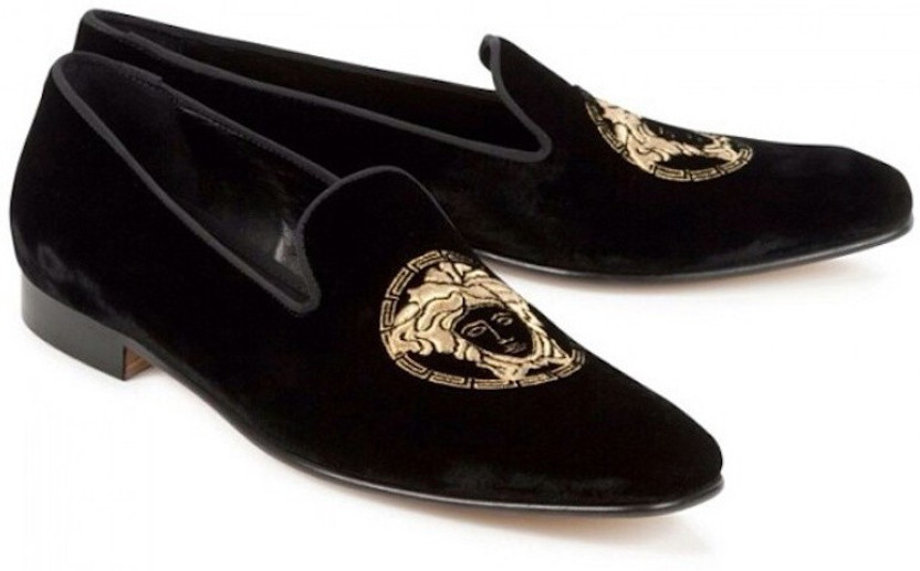 Velvet versace loafers clearance