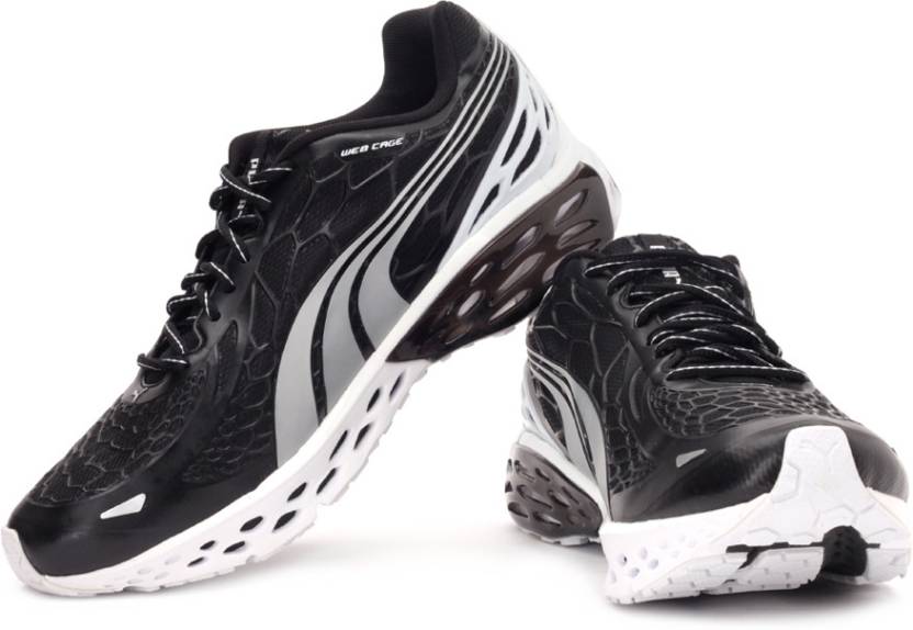 PUMA Bioweb Elite NM Running Shoes For Men - Buy Black Puma Silver White PUMA Elite NM Running Shoes For Online at Best Price - Shop Online for Footwears