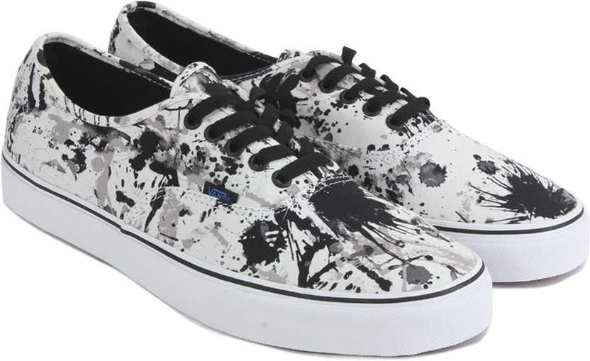 vans authentic black true white