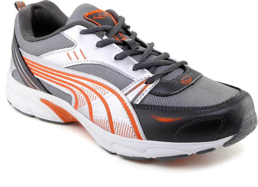 lancer shoes grey orange
