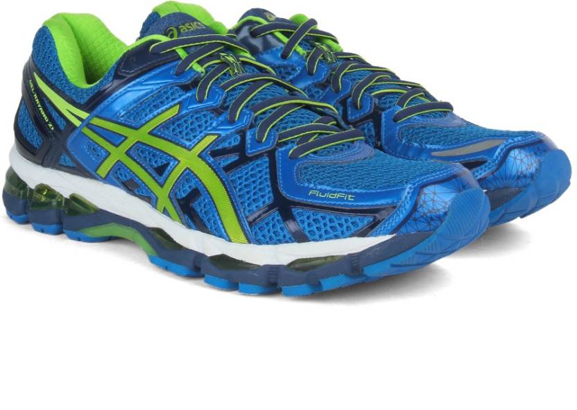 asics Gel-Kayano 21� Men Running Shoes For Men - Buy ELECTRIC  BLUE/LIME/ESTATE BLUE Color asics Gel-Kayano 21� Men Running Shoes For Men  Online at Best Price - Shop Online for Footwears in