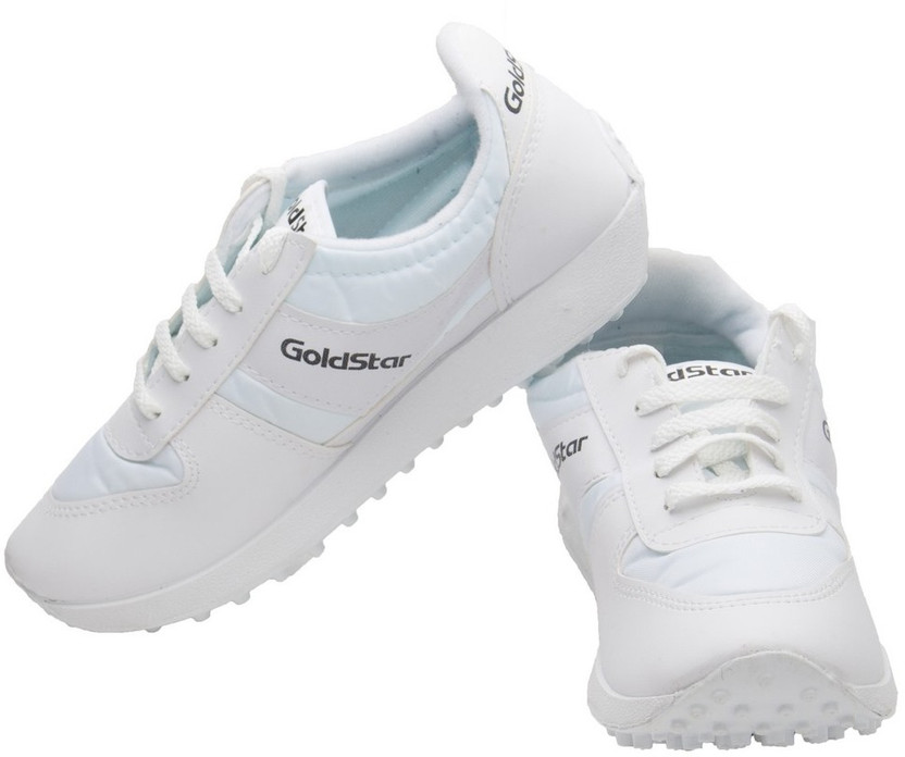 GOLDSTAR White Running Shoes For Men