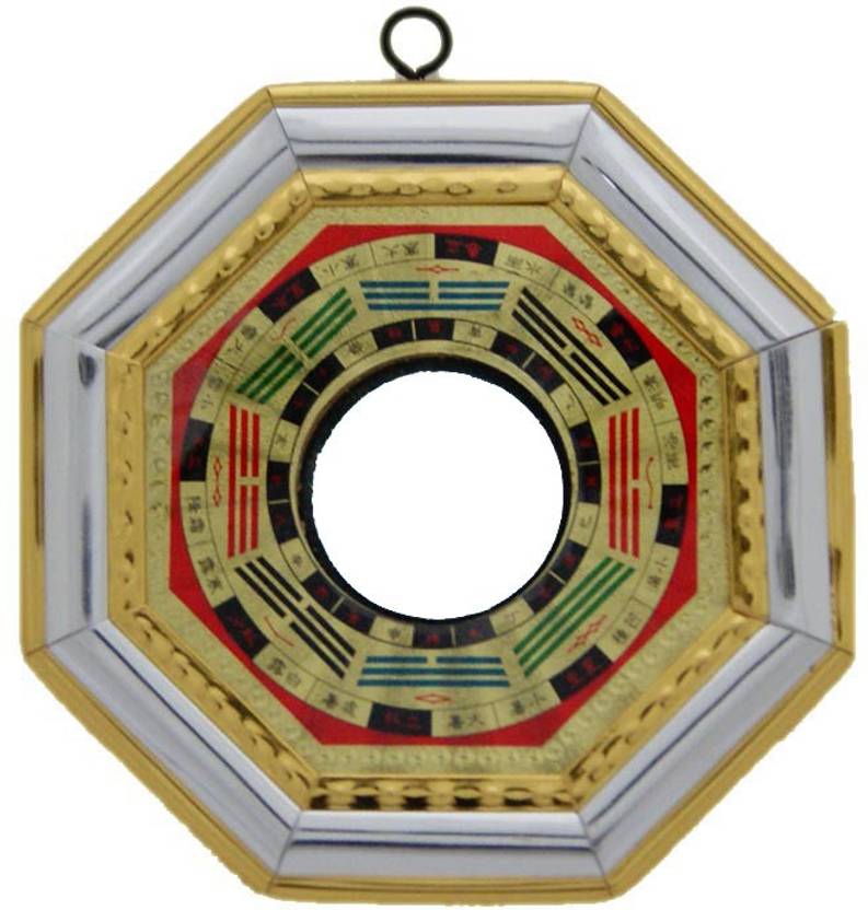 Aaradhi Feng Shui Vastu Convex Bagua / Pa Kua Mirror Decorative