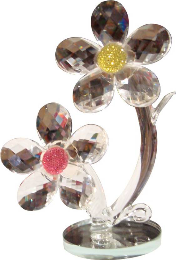 Raghav Flower Shape Crystal Decorative Showpiece 16 Cm Price In