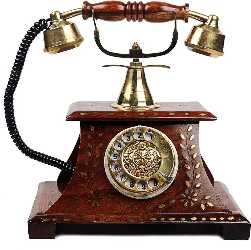woodpicker antique operational telephone maharaja style decorative