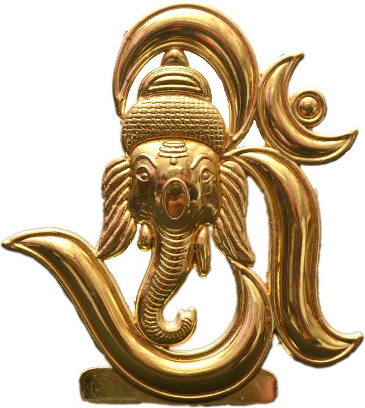 Odisha Bazaar Metal Om Ganesha For Car Desk Board Decorative