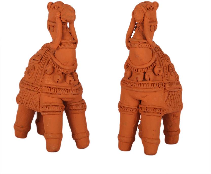 Village Decor Terracotta Handmade Camel Decorative Showpiece 10