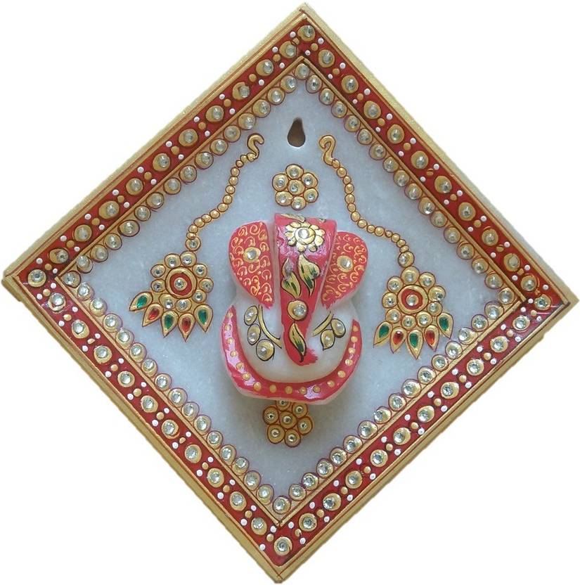 Jaipurcrafts Decorative Wall Hanging Of Lord Ganesha On Square