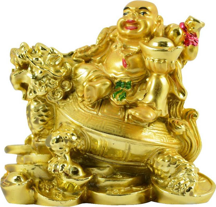 REIKI CRYSTAL PRODUCTS Laughing Buddha Decorative Showpiece 6.5 cm