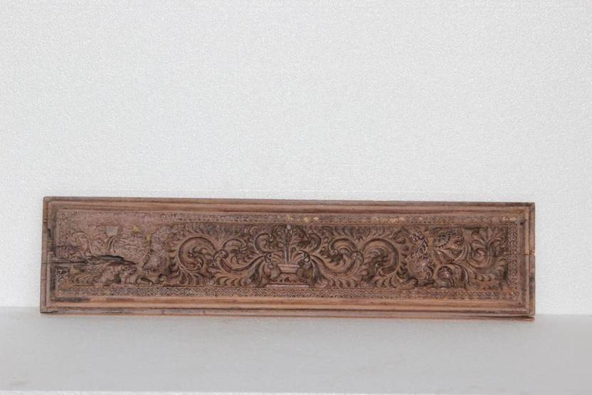 Prachin Art Gallary Wooden Wall Decor Carving Panel Decorative Prachin Art Gallary Wooden Wall Decor Carving Panel Decorative Showpiece 17 Cm