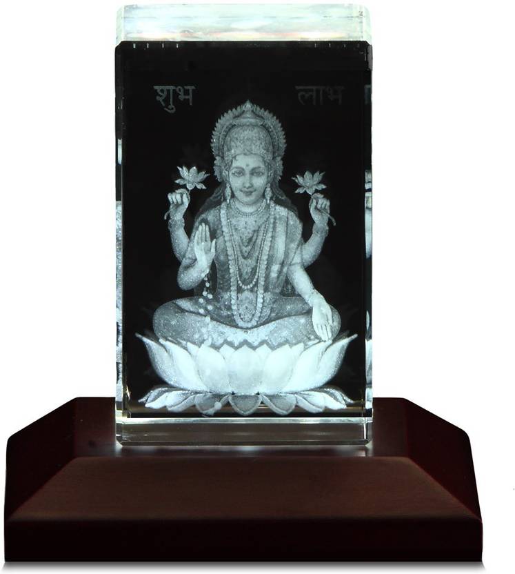 Prestogifts 3d Crystal Devi Lakshmi Decorative Showpiece 8