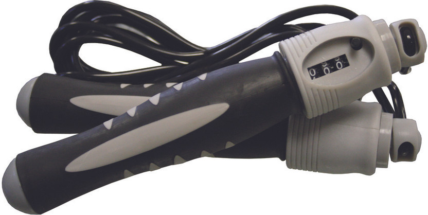 Imported Jump With Counter Speed Skipping Rope(Grey, Black, Length: 275 cm)