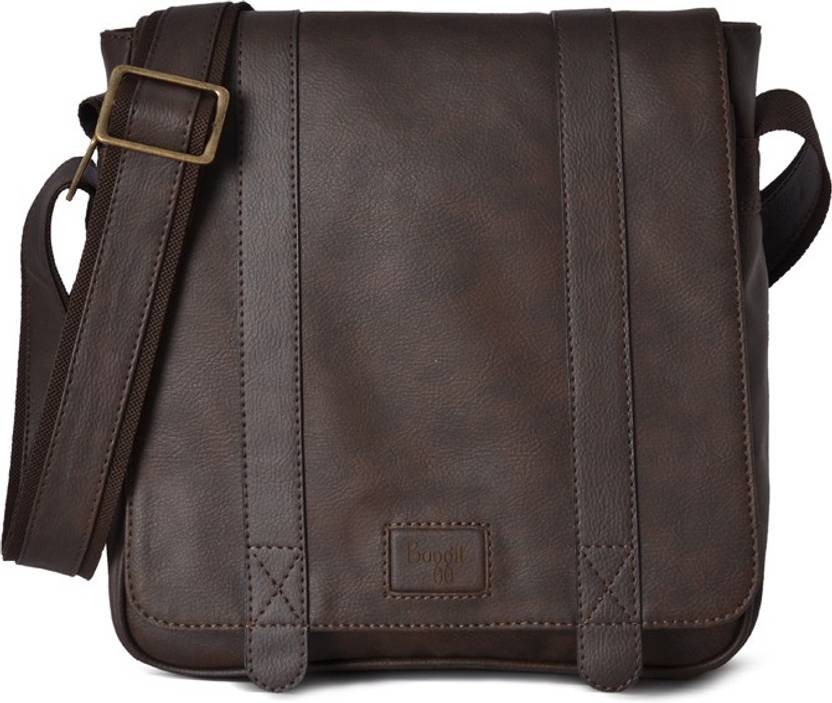 Baggit Men Brown Rexine Sling Bag In India Flipkart Com Baggit Men Brown Rexine Sling Bag
