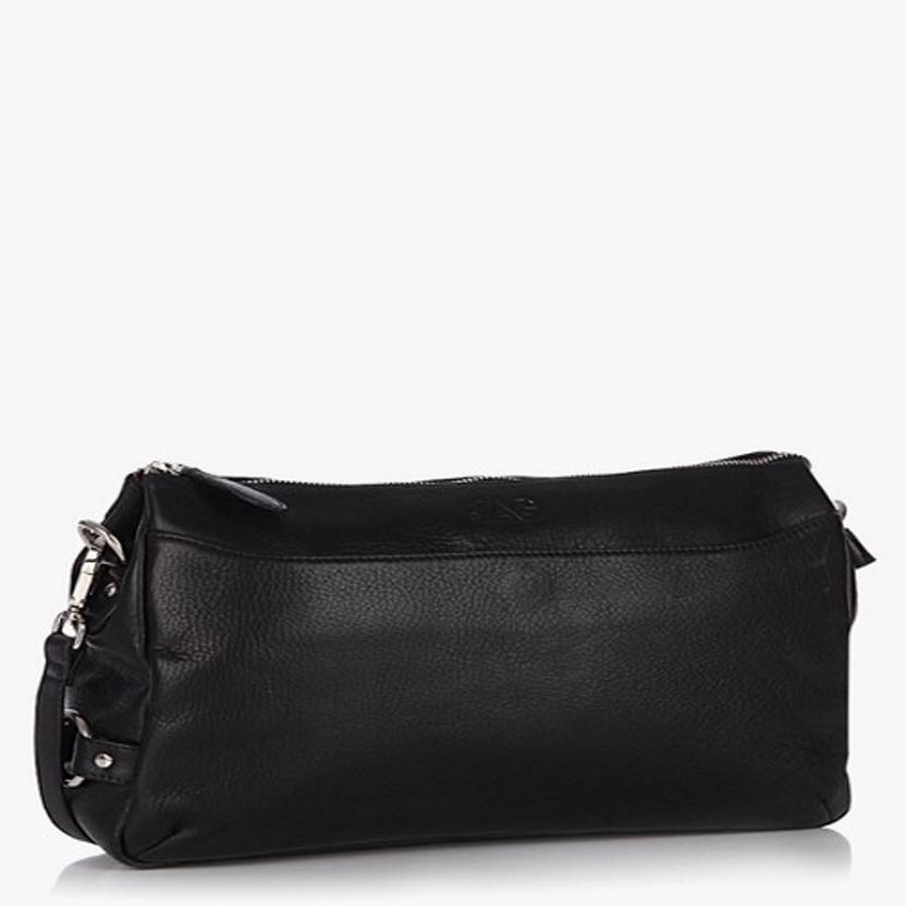 Jag Women Black Genuine Leather Sling Bag Price In India Jag Women Black Genuine Leather Sling Bag