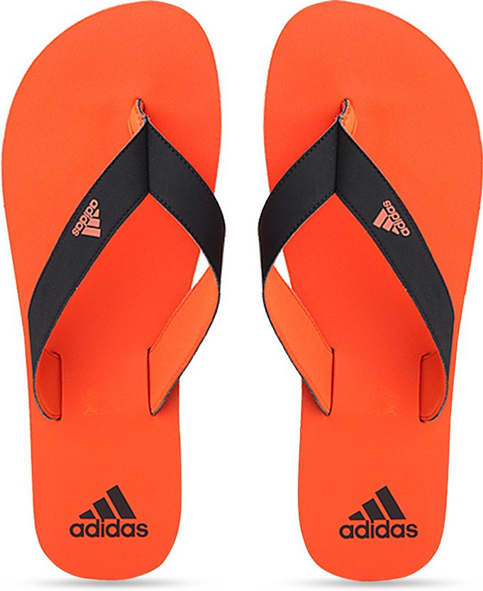 adidas orange slippers