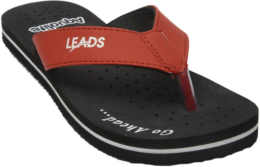Aqualite Leads Slippers - Buy BLACK/RED