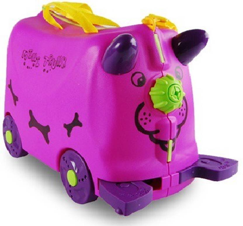 Toys Bhoomi Kids Mini Trunk Ride And Roll Suit Case Luggage 4 Toys Bhoomi Kids Mini Trunk Ride And Roll Suit Case Luggage 4 Designs Small