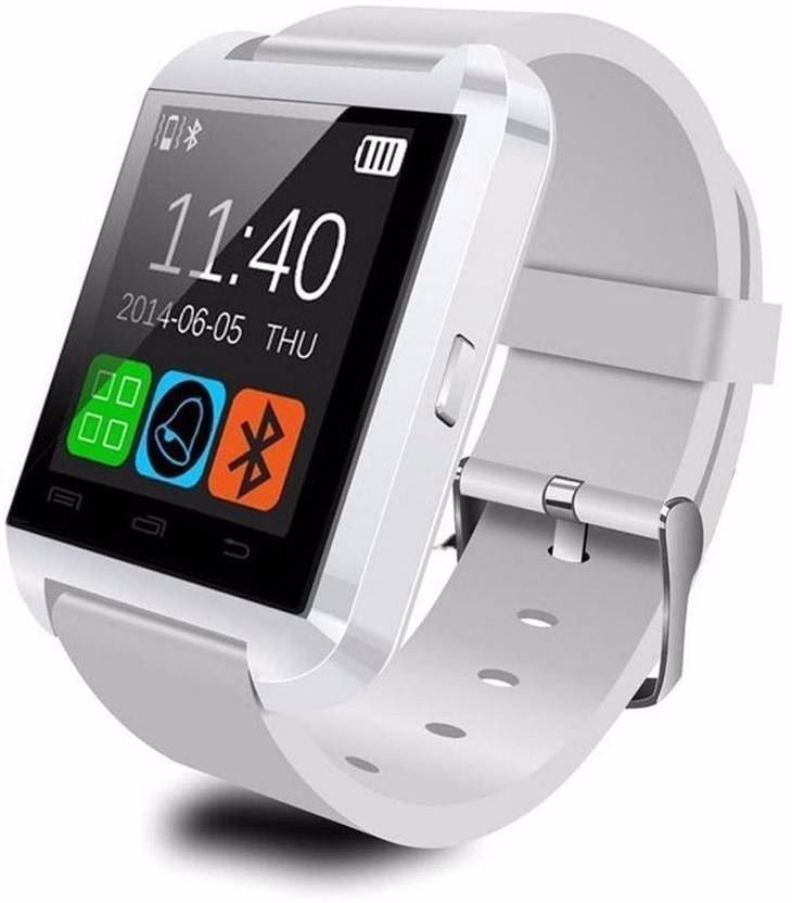 OPTA Basic Bluetooth Smart Watch Android and IOS series Smartwatch (White Strap) 