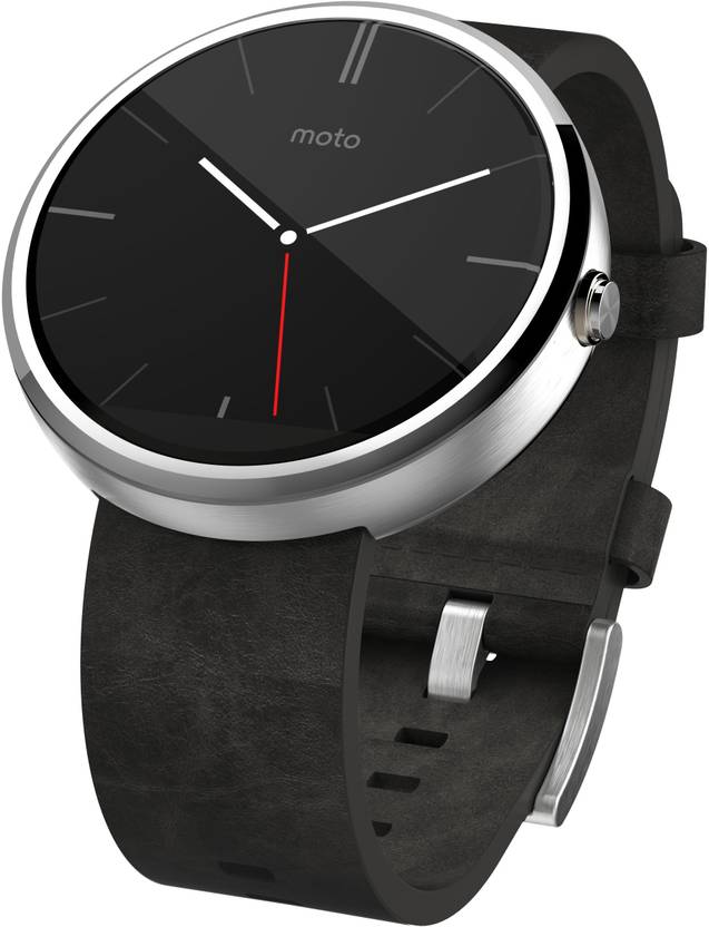 Motorola Moto 360 Grey Leather Smartwatch Price in India - Buy Motorola Moto 360 Grey Leather