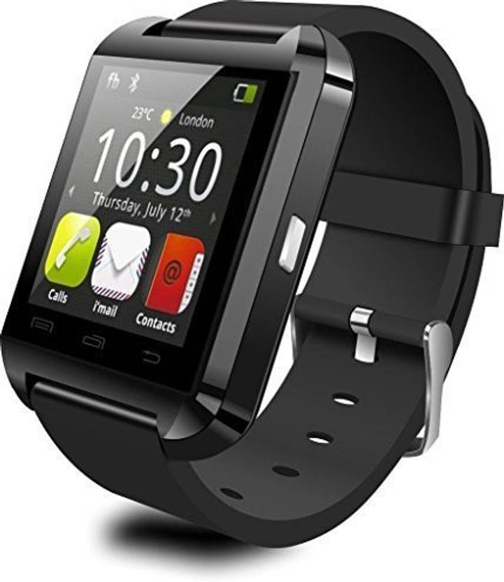 cubee Smart Android Bracelet Watch Wireless Bluetooth Compatible with All Android Devices Smartwatch (Black Strap) 
