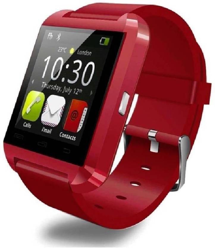OPTA Basic Bluetooth Smart Watch Android and IOS series Smartwatch (Red Strap) 