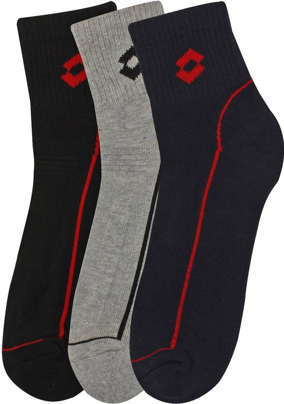 Lotto Men's Solid Ankle Length Socks Buy Black, Grey, White Lotto Men's Solid Ankle Length