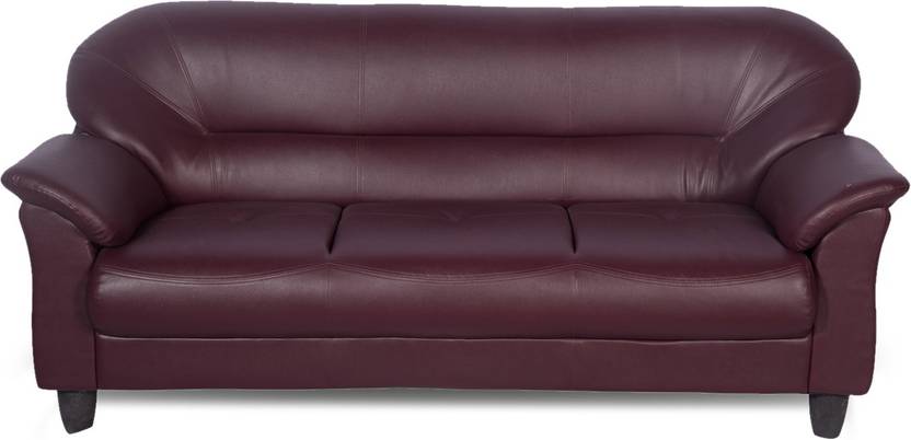 Rej Interio Jem Leather 3 Seater Sofa In India Rej Interio Jem Leather 3 Seater Sofa