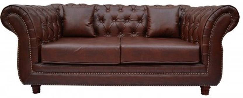 Furnstyl English Chesterfield Leatherette 2 Seater Sofa Price In Furnstyl English Chesterfield Leatherette 2 Seater Sofa