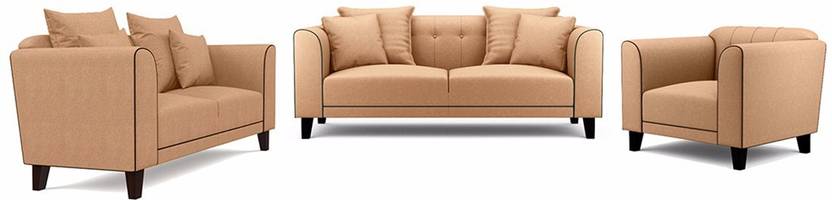 Furny Ferris Fabric 3 2 1 Camel Sofa Set Price In India Furny Ferris Fabric 3 2 1 Camel Sofa Set