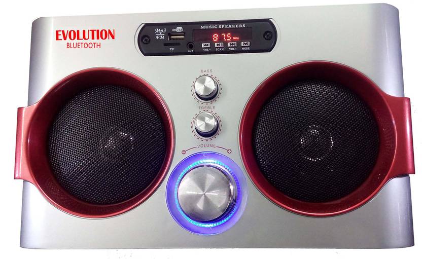 Evolution Kart BLUTH007 5 W Portable Bluetooth Speaker Silver, Stereo Channel