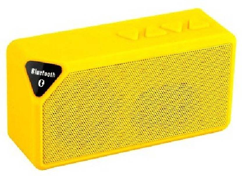 Dgb Monk X3 Portable Bluetooth Mobile/Tablet Speaker (Yellow, 1 Channel) 