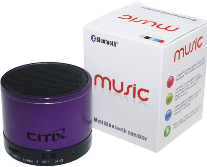 Citix S-10 BLUETOOTH Portable Bluetooth Mobile/Tablet Speaker (PURPLE, 2.1 Channel Channel) 