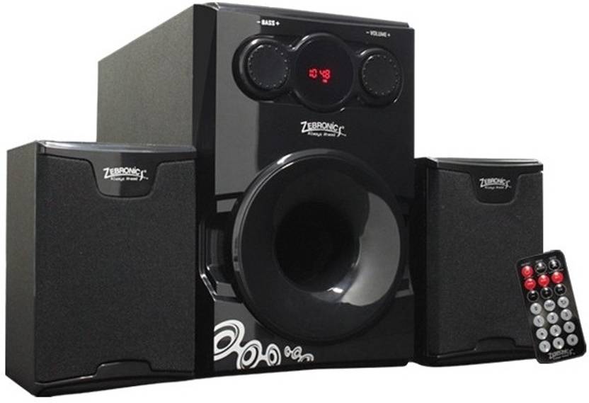 Buy Zebronics ZEBSW2710RUCF 2.1 Multimedia Speaker Online from