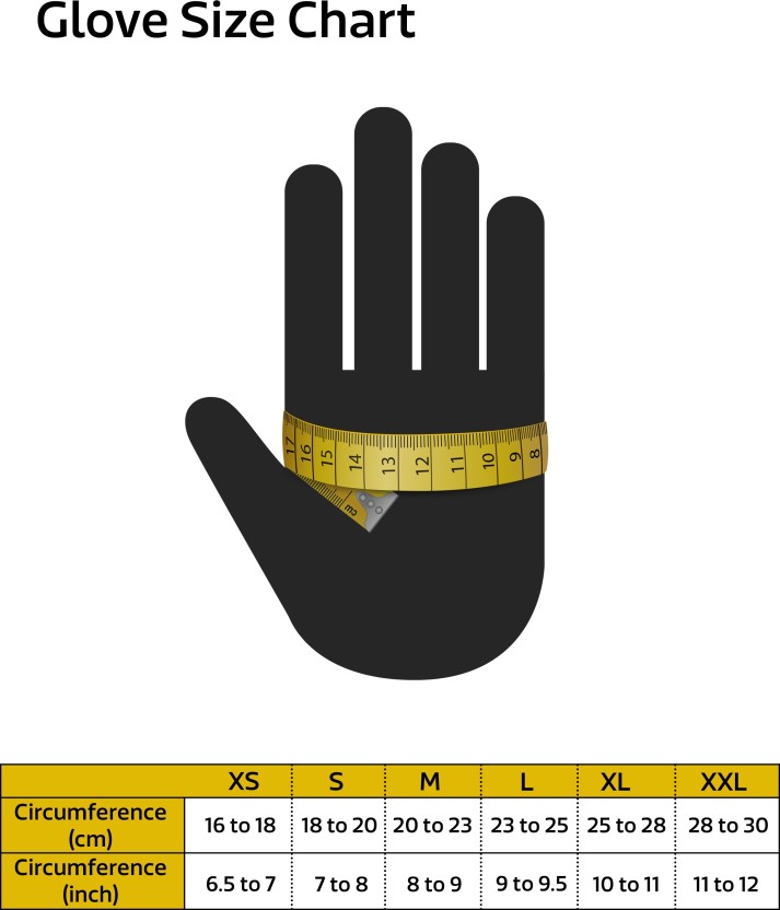 Gloves Size Chart India