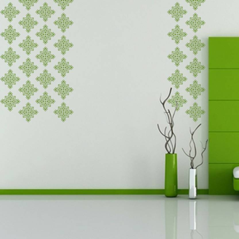 Arhat Stencils Damask Asr E88 Glossy Pvc Wall Décor - Grass Stencil For Wall Arhat Stencils Damask Asr E88 Glossy Pvc Wall Décor - Grass Stencil For Wall