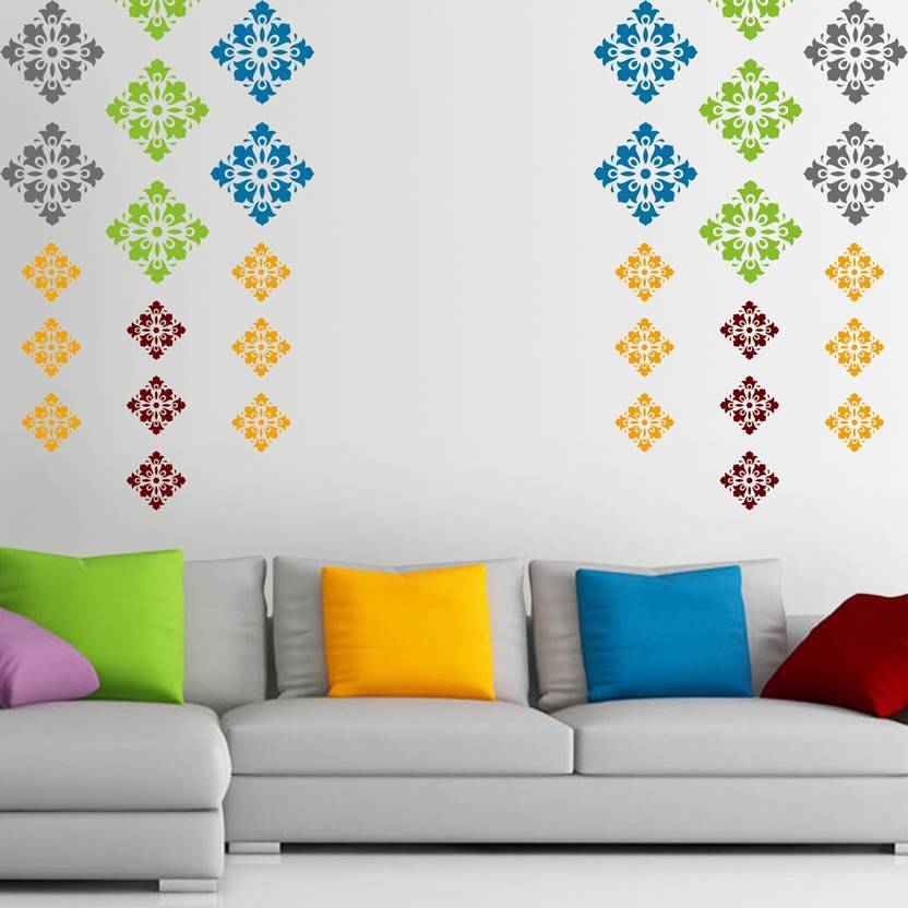 Arhat Stencils Damask Asr E90 Glossy Pvc Wall Décor Art Stencil