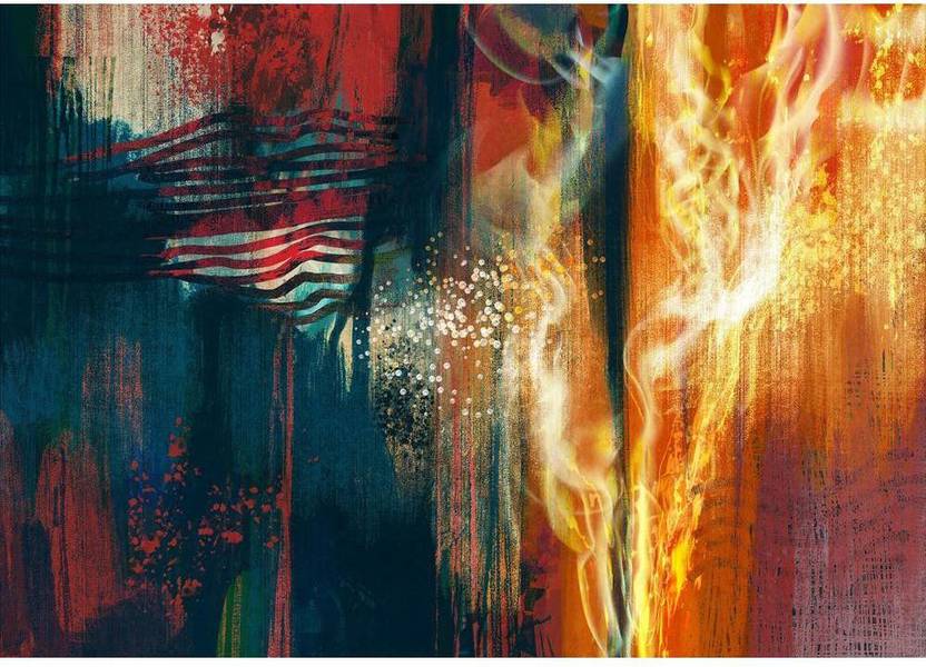 Artzfolio Colorful Abstract Artwork Framed Art Print Canvas