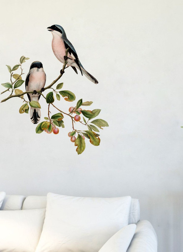 Decor Decor Villa 68.58 cm two cute birds Multicolor (23 Inch X 27 Inch) Sticker(Pack of 1) - Flipkart Deal
