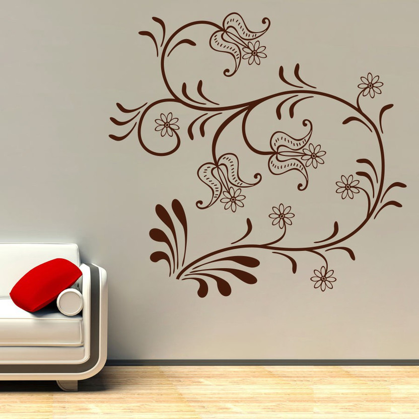 Creatick Studio 91.44 cm Creative Abstract Wall Decal Self Adhesive Sticker(Pack of 1)
