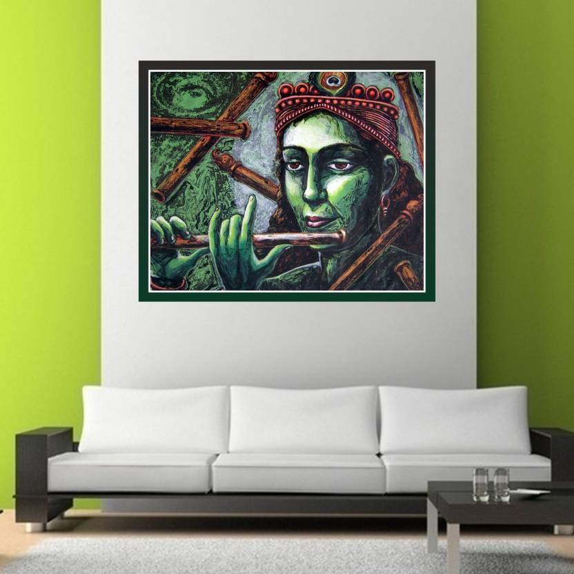 Impression Wall 61 cm Impression Wall Shree Krishna Wall Sticker Self