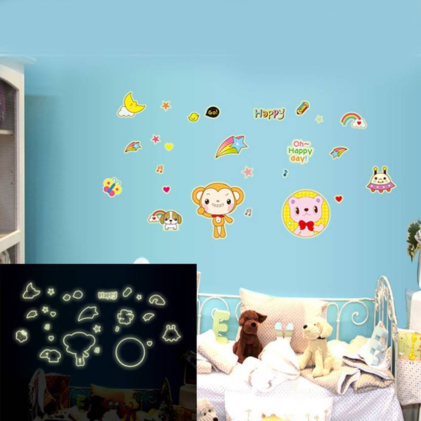 cortina small radium wall sticker sticker price in india - buy