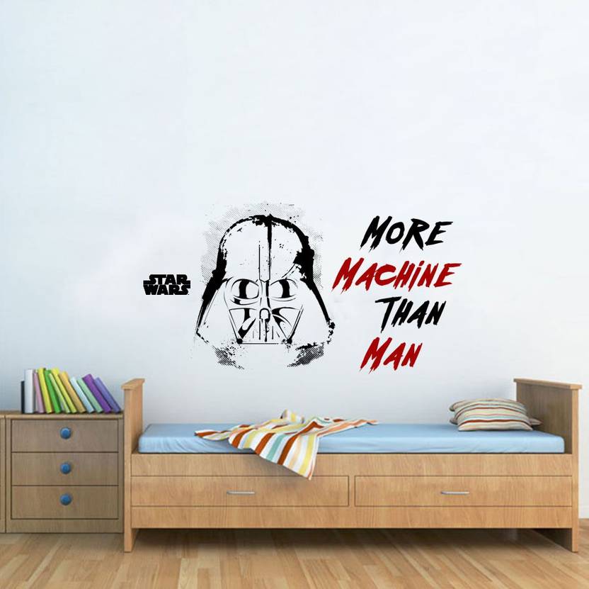 disney small more machine than man digital printed pvc vinyl sticker